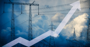 Rising electricity prices chart illustrating long-term increase in residential electricity costs in Minnesota