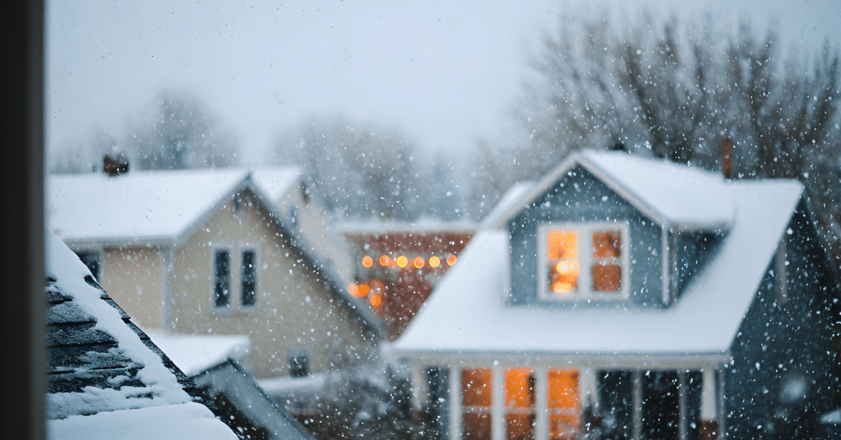 A Minnesota home in winter conditions