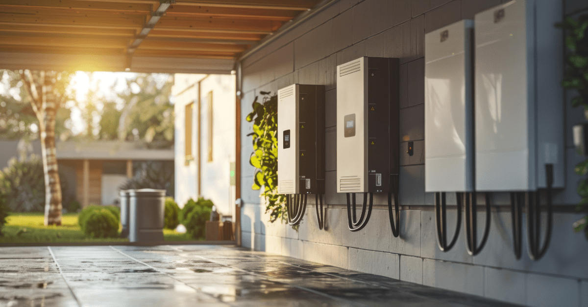 solar inverter and electrical components installed neatly in home utility area