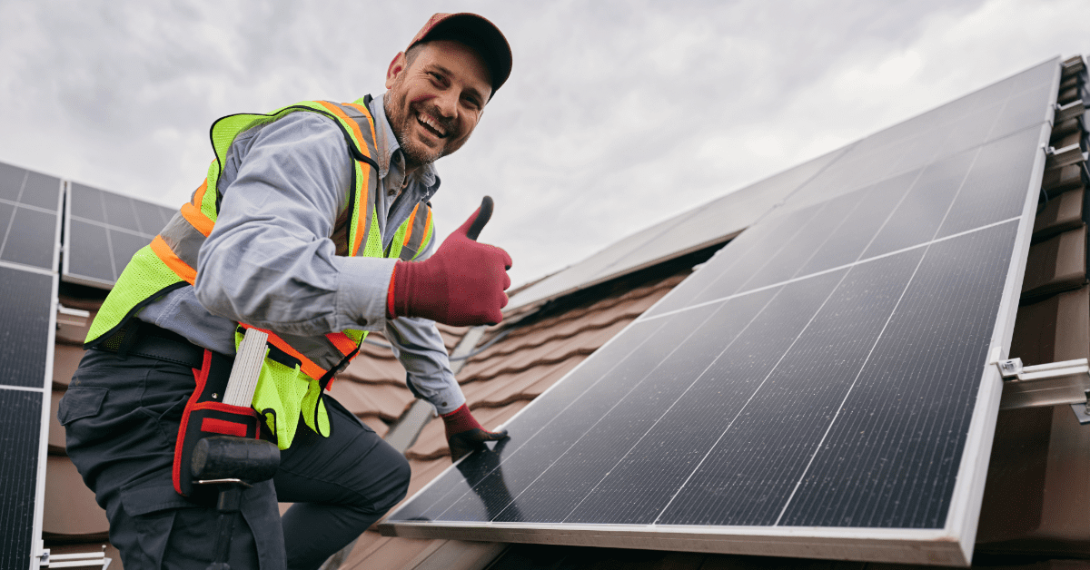 solar panels professionally installed on residential roof in Minnesota