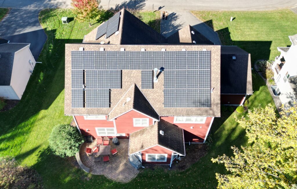 couple that decided to add solar panels to