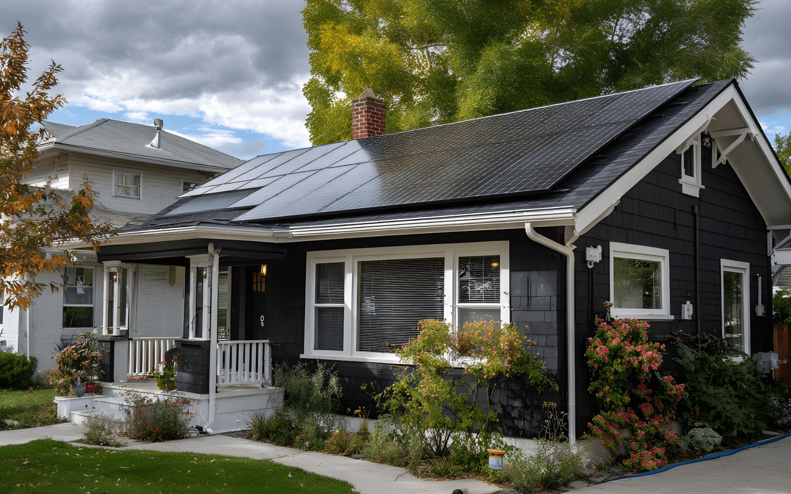 Home facing south in Minnesota that is just right for solar panels