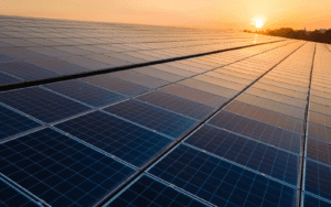 solar panels on top of a Minneapolis business